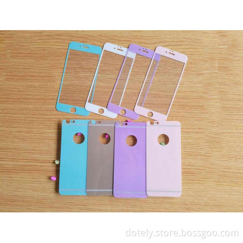 Color Film Tempered Glass Screen Protetcor for iPhone